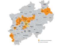 Zuschüsse und Förderprogramm NRW als Karte