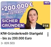KfW-Gründerkredit-Startgeld - bis zu 200.000 EURO